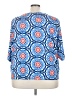 K. Jordan Blue 3/4 Sleeve Blouse Size 4X - photo 2