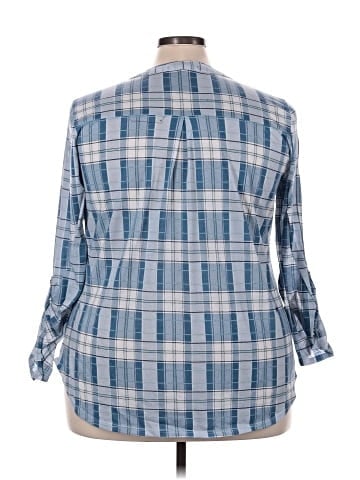 Always Indigo 3/4 Sleeve Blouse (view 2)