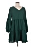 Unbranded Solid Green Casual Dress Size M - photo 1