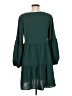 Unbranded Solid Green Casual Dress Size M - photo 2