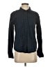 Paige 100% Cotton Checkered-gingham Blue Long Sleeve Button-Down Shirt Size S - photo 1