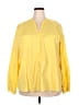 Foxcroft Yellow Long Sleeve Blouse Size 24W - photo 1