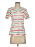 D&Co. Stripes Pink Short Sleeve T-Shirt Size XXS - photo 1