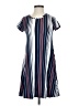 Discreet Stripes Blue Casual Dress Size S - photo 1