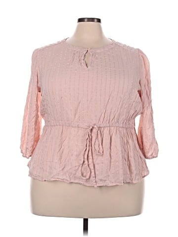 Como Blu 3/4 Sleeve Blouse (view 1)