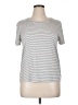 Green Envelope Stripes Silver Short Sleeve T-Shirt Size XL - photo 1