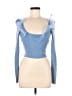 Zara 100% Polyester Blue Cardigan Size S - photo 1