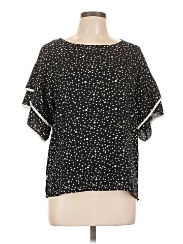 August Silk Short Sleeve Blouse (view 1)