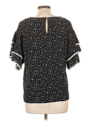 August Silk Short Sleeve Blouse (view 2)
