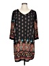 Fab'rik 100% Polyester Print Black Casual Dress Size L - photo 1