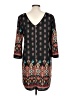Fab'rik 100% Polyester Print Black Casual Dress Size L - photo 2