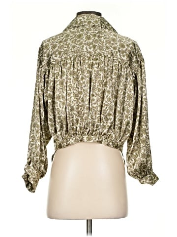 Topshop 3/4 Sleeve Button-Down Shirt (view 2)
