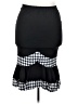 Unbranded Houndstooth Black Casual Skirt Size 2X - photo 1