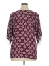 Escapada 100% Rayon Burgundy 3/4 Sleeve Blouse Size XL - photo 2