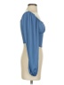 Shein Blue 3/4 Sleeve Blouse Size 4 - photo 4