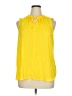 Zac & Rachel 100% Polyester Yellow Sleeveless Blouse Size XL - photo 1