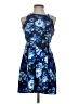 Speechless Print Blue Cocktail Dress Size 16 - photo 1