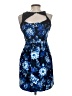 Speechless Print Blue Cocktail Dress Size 16 - photo 2