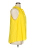 Zac & Rachel 100% Polyester Yellow Sleeveless Blouse Size XL - photo 4