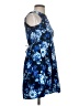 Speechless Print Blue Cocktail Dress Size 16 - photo 4