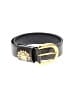 Cipriani Black Gray Leather Belt Size L - photo 1