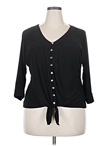 Notations 3/4 Sleeve Blouse (view 1)