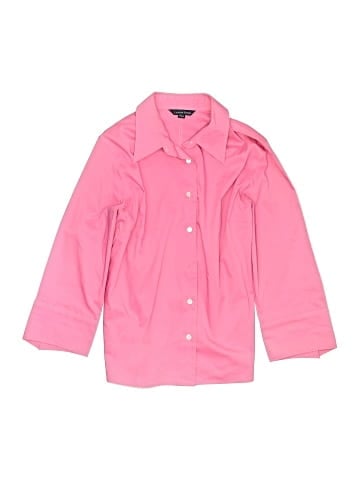 Lands' End 3/4 Sleeve Button-Down Shirt (view 1)