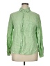 Marché 100% Linen Green Long Sleeve Button-Down Shirt Size 1X (estimated) - photo 1