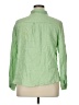 Marché 100% Linen Green Long Sleeve Button-Down Shirt Size 1X (estimated) - photo 2