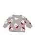 Carter's 100% Polyester Hearts Gray Pullover Sweater Size Newborn - photo 1