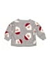 Carter's 100% Polyester Hearts Gray Pullover Sweater Size Newborn - photo 2