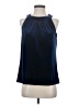 Sara Campbell Blue Sleeveless Blouse Size S - photo 1