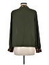 Shein 100% Polyester Green Long Sleeve Blouse Size 6 - photo 2