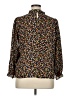 Accent 100% Polyester Brown Long Sleeve Blouse Size XL - photo 2