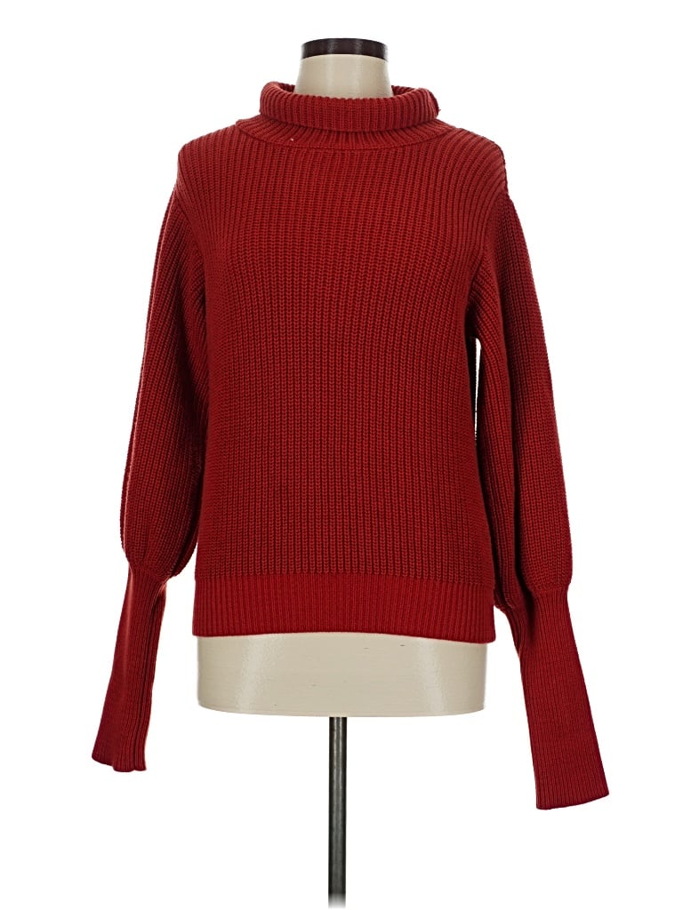 Pre-owned Callahan Turtleneck Sweater In Red