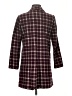 Harlyn Plaid Burgundy Coat Size XS - photo 2