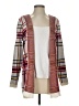 Chaps Plaid Red Cardigan Size S - photo 1