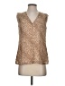 Banana Republic 100% Polyester Tan Sleeveless Blouse Size XS - photo 1
