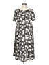 Lularoe Print Gray Casual Dress Size L - photo 1