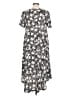 Lularoe Print Gray Casual Dress Size L - photo 2