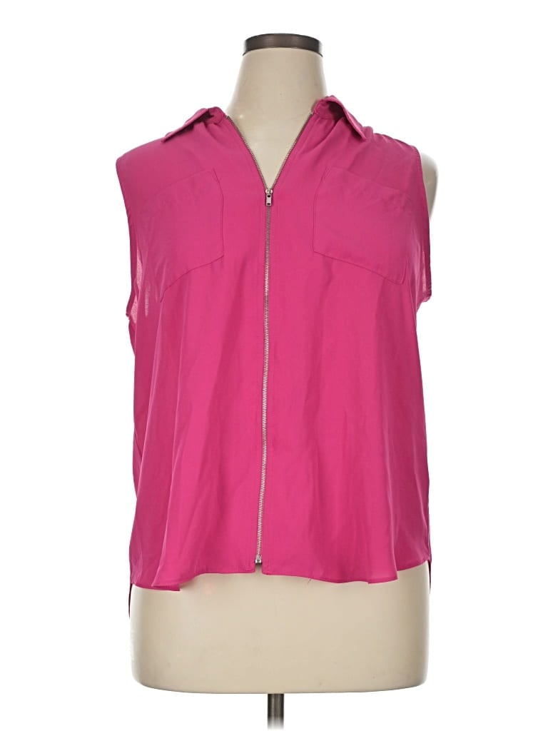 Pre-owned Sami & Jo Sleeveless Blouse In Pink