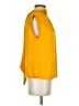 MNG 100% Viscose Yellow Sleeveless Blouse Size 2 - photo 4