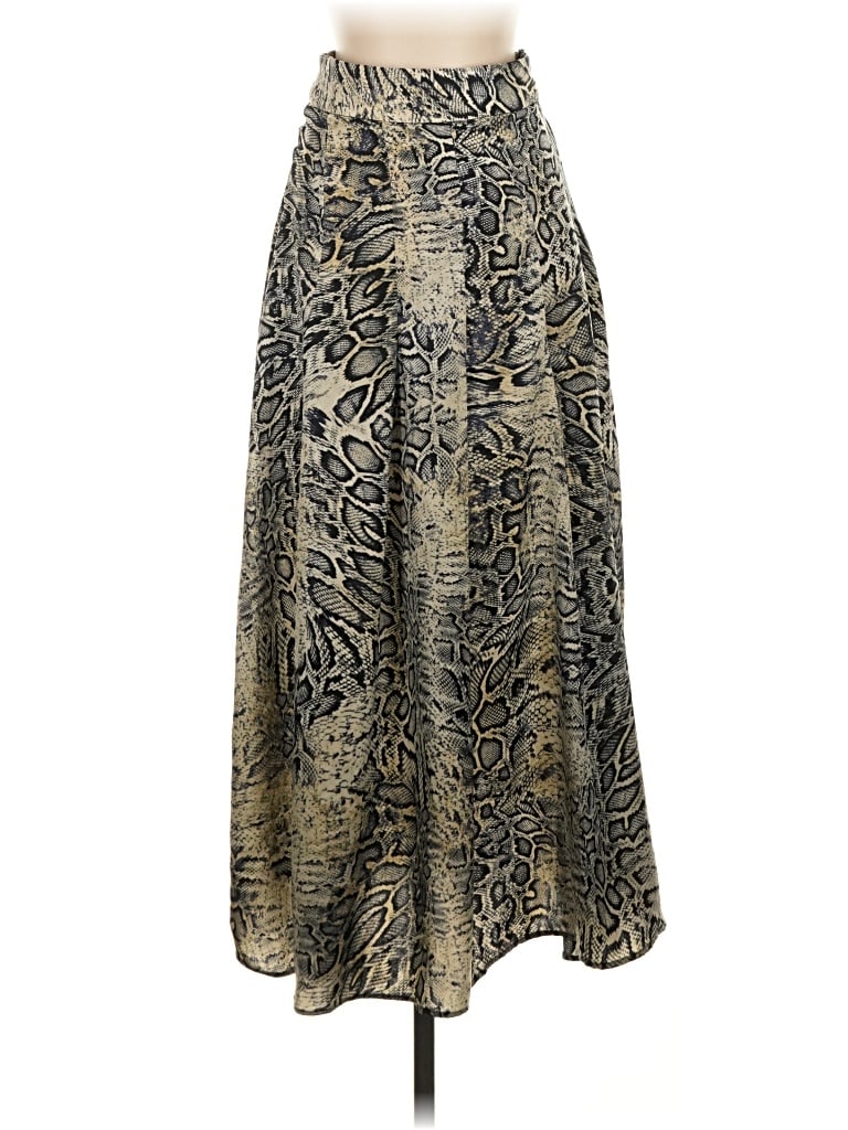 Zara Casual Skirt In Gold
