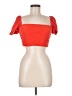Privacy Please Orange Short Sleeve Top Size M - photo 1