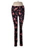 Unbranded Floral Black Purple Casual Pants Size S (estimated) - photo 1