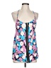 2 Hearts 100% Polyester Blue Purple Sleeveless Blouse Size L - photo 1