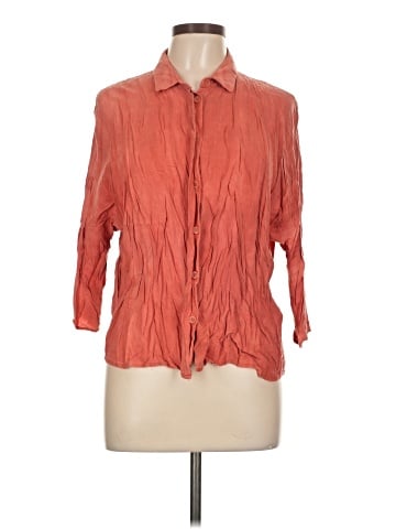 Ronen Chen 3/4 Sleeve Button-Down Shirt (view 1)