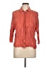 Ronen Chen Orange 3/4 Sleeve Button-Down Shirt Size 10 (3) - photo 1