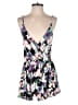 Topshop Floral Purple Black Romper Size 6 - photo 1