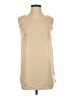 Sisley 100% Polyester Ivory Tan Sleeveless Blouse Size XS - photo 1